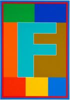 Dazzle Letter F by Sir Peter Blake